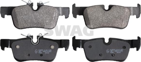 Swag 20 91 6910 - Тормозные колодки, дисковые, комплект abcparts.ee