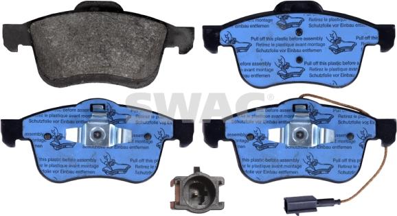 Swag 70 11 6059 - Тормозные колодки, дисковые, комплект abcparts.ee