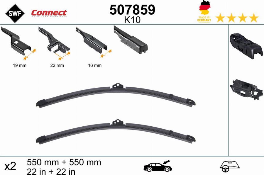SWF 507859 - Щетка стеклоочистителя abcparts.ee