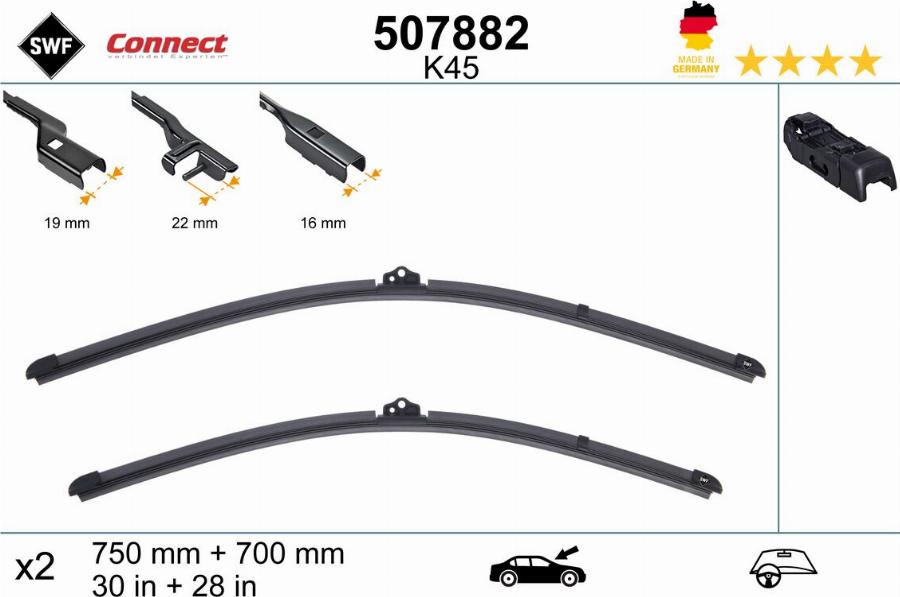 SWF 507882 - Щетка стеклоочистителя abcparts.ee