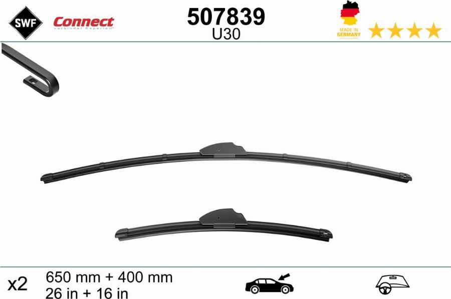 SWF 507839 - Щетка стеклоочистителя abcparts.ee