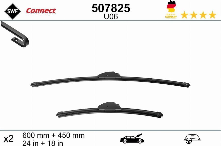 SWF 507825 - Щетка стеклоочистителя abcparts.ee