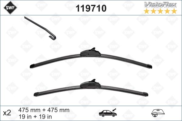 SWF 119710 - Щетка стеклоочистителя abcparts.ee
