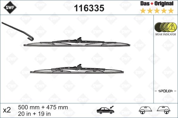 SWF 116335 - Щетка стеклоочистителя abcparts.ee