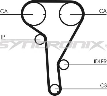 SYNCRONIX SY2101077PE - Водяной насос + комплект зубчатого ремня ГРМ abcparts.ee