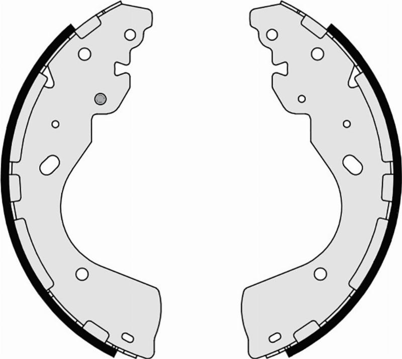 TECDRIVE TMP0014 - Комплект тормозных колодок, барабанные abcparts.ee