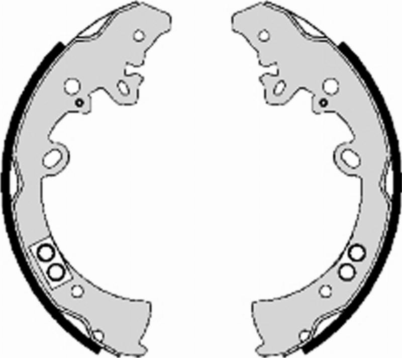 TECDRIVE TMP0016 - Комплект тормозных колодок, барабанные abcparts.ee
