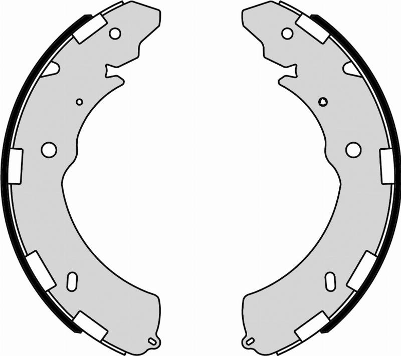 TECDRIVE TMP0013 - Комплект тормозных колодок, барабанные abcparts.ee