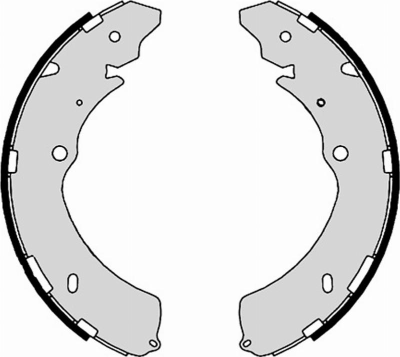 TECDRIVE TMP0026 - Комплект тормозных колодок, барабанные abcparts.ee