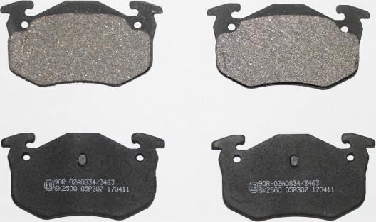 TECDRIVE TPF0020 - Тормозные колодки, дисковые, комплект abcparts.ee