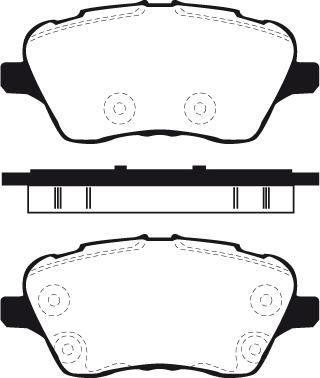 Technika 01910A - Тормозные колодки, дисковые, комплект abcparts.ee