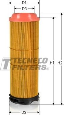 Tecneco Filters AR12133 - Воздушный фильтр двигателя abcparts.ee