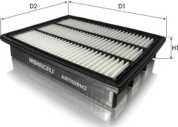 Tecneco Filters AR1769PMJ - Воздушный фильтр двигателя abcparts.ee