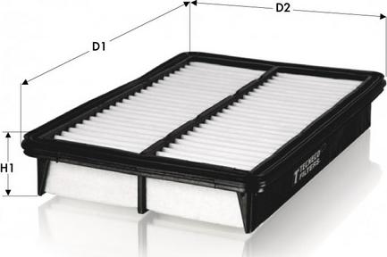 Tecneco Filters AR8922PM-J - Воздушный фильтр двигателя abcparts.ee