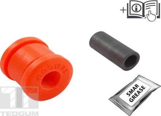 Tedgum 00197931 - Сайлентблок, рычаг подвески колеса abcparts.ee