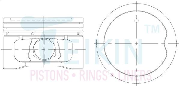 Teikin 46312.025 - Поршень abcparts.ee