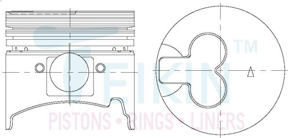 Teikin 43613A.050 - Поршень abcparts.ee