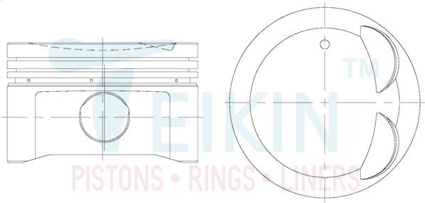 Teikin 32606.025 - Поршень abcparts.ee