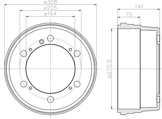 Textar 94006300 - Тормозной барабан abcparts.ee