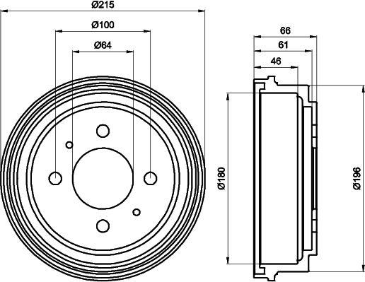 Textar 94025900 - Тормозной барабан abcparts.ee