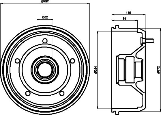Textar 94027900 - Тормозной барабан abcparts.ee