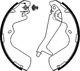 Textar 91055300 - Комплект тормозных колодок, барабанные abcparts.ee