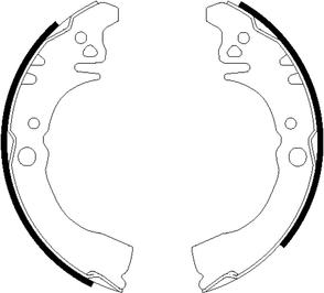 Textar 91057500 - Комплект тормозных колодок, барабанные abcparts.ee