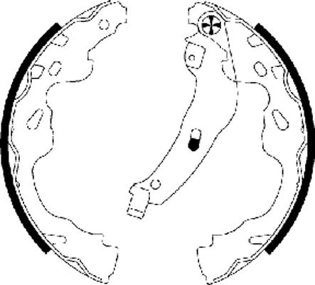 Textar 91064500 - Комплект тормозных колодок, барабанные abcparts.ee