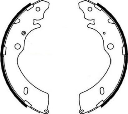 Textar 91086600 - Комплект тормозных колодок, барабанные abcparts.ee