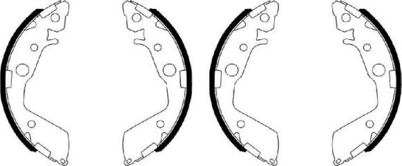 Textar 91087500 - Комплект тормозных колодок, барабанные abcparts.ee