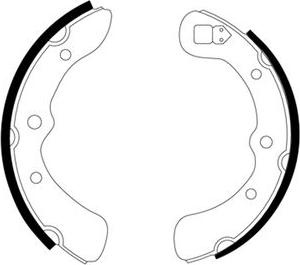 Textar 91034000 - Комплект тормозных колодок, барабанные abcparts.ee