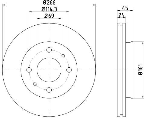 Textar 92047300 - Тормозной диск abcparts.ee