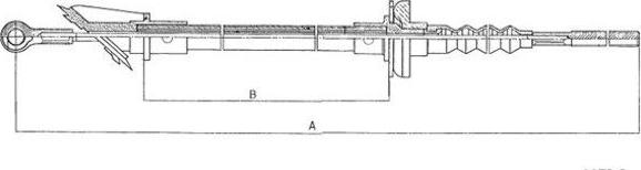 Textar 58004400 - Трос, управление сцеплением abcparts.ee
