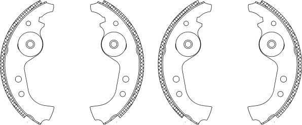 Textar 83005900 - Комплект тормозных колодок, барабанные abcparts.ee