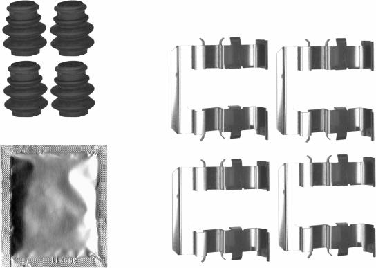 Textar 82546500 - Комплектующие для колодок дискового тормоза abcparts.ee