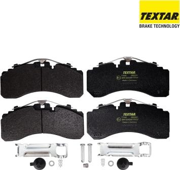 Textar 2952201 - Тормозные колодки, дисковые, комплект abcparts.ee