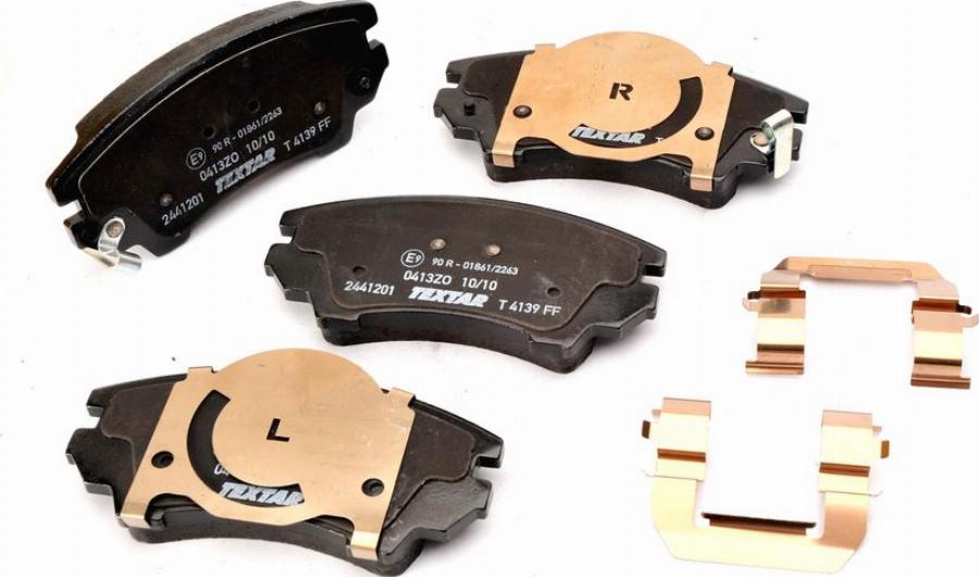 Textar 2441201 - Тормозные колодки, дисковые, комплект abcparts.ee