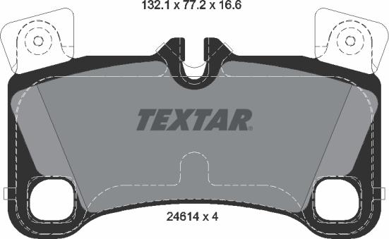 Textar 2461401 - Тормозные колодки, дисковые, комплект abcparts.ee
