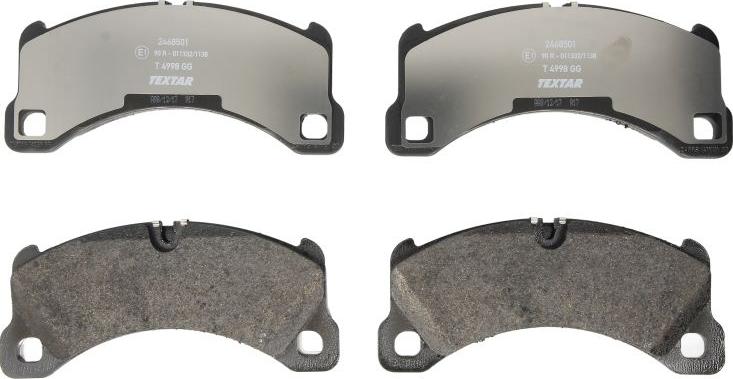 Textar 2468501 - Тормозные колодки, дисковые, комплект abcparts.ee