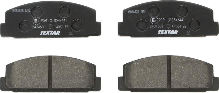 Textar 2404501 - Тормозные колодки, дисковые, комплект abcparts.ee