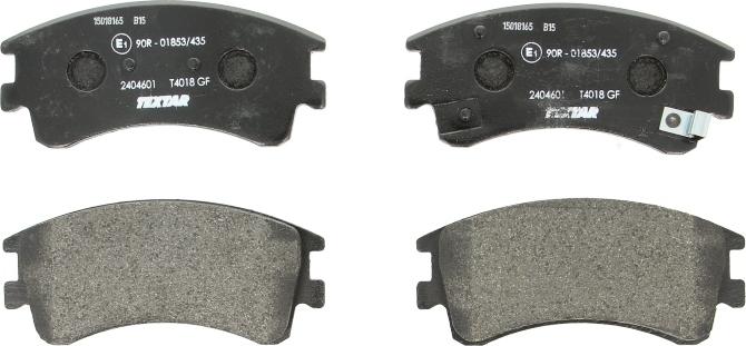 Textar 2404601 - Тормозные колодки, дисковые, комплект abcparts.ee