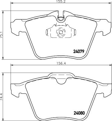 Textar 2407905 - Тормозные колодки, дисковые, комплект abcparts.ee