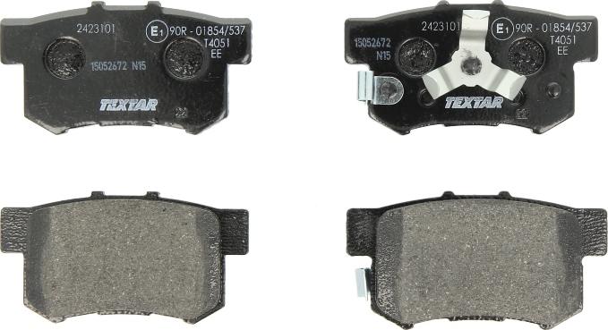 Textar 2423101 - Тормозные колодки, дисковые, комплект abcparts.ee