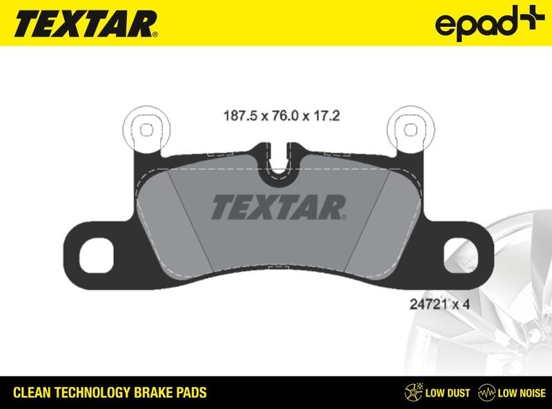 Textar 2472101CP - Тормозные колодки, дисковые, комплект abcparts.ee