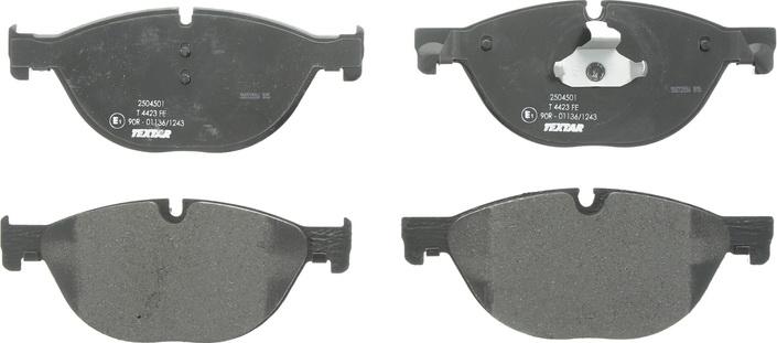 Textar 2504501 - Тормозные колодки, дисковые, комплект abcparts.ee