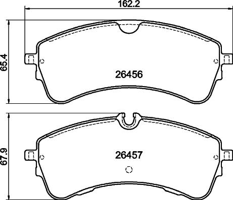 Textar 2645601 - Тормозные колодки, дисковые, комплект abcparts.ee