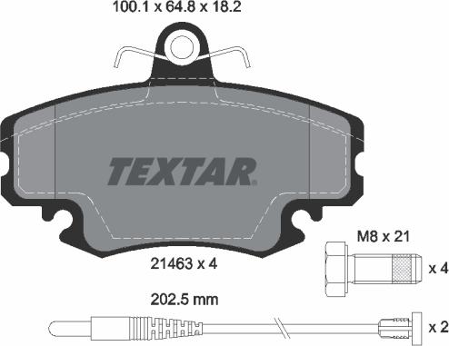 Textar 89011200 - Дисковый тормозной механизм, комплект abcparts.ee