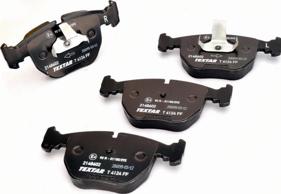 Textar 2148602 - Тормозные колодки, дисковые, комплект abcparts.ee