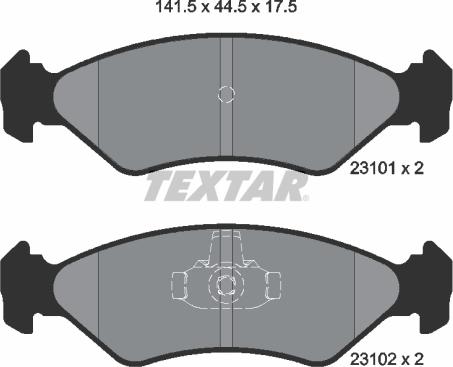 Textar 89004900 - Дисковый тормозной механизм, комплект abcparts.ee