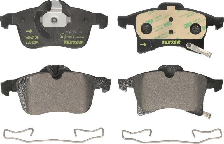 Textar 2383204 - Тормозные колодки, дисковые, комплект abcparts.ee